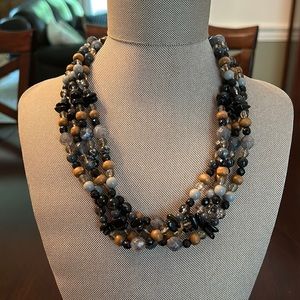 Beautiful Mixed Media Beaded Necklace